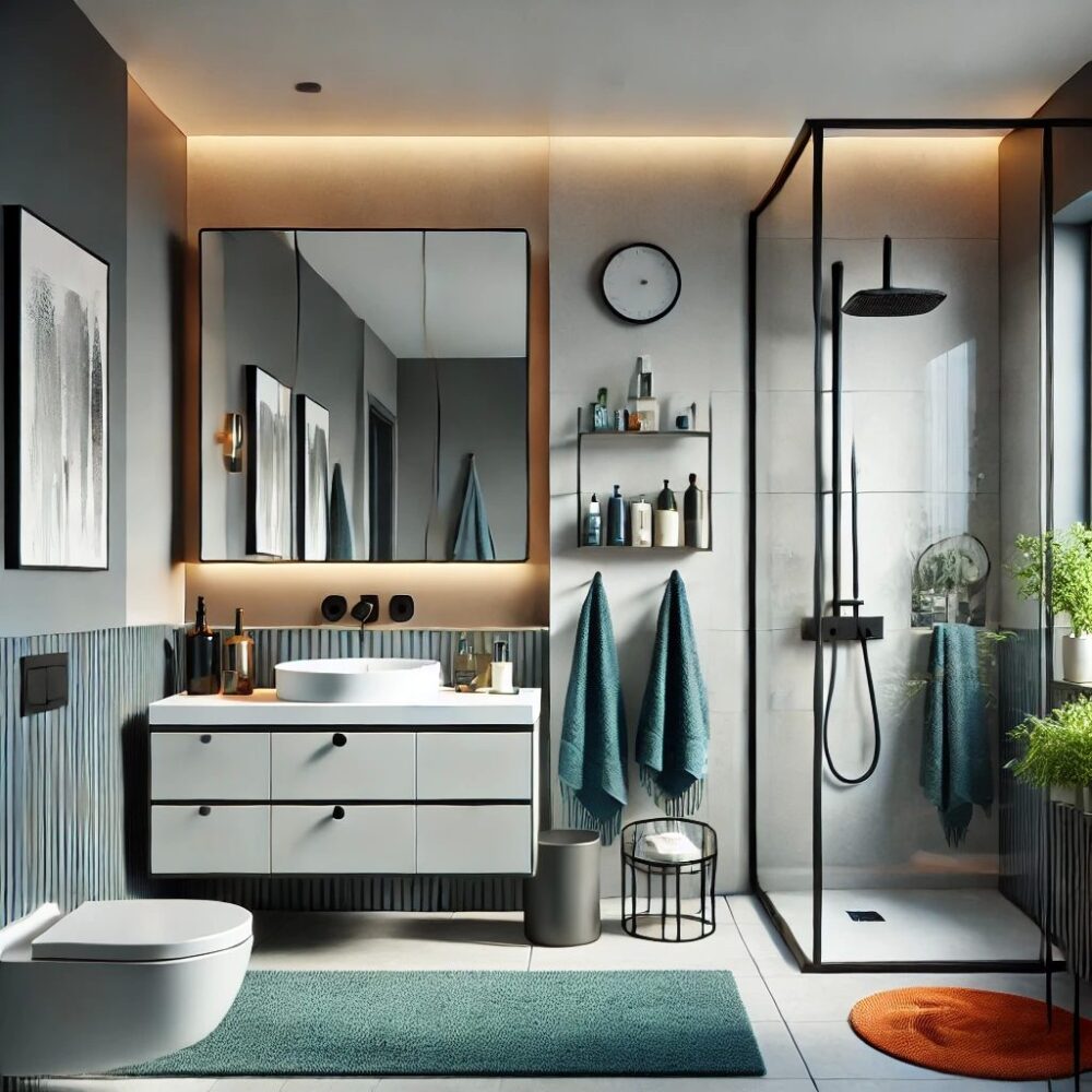 Modern Banyo Dekorasyon Fikirleri Görsel 4