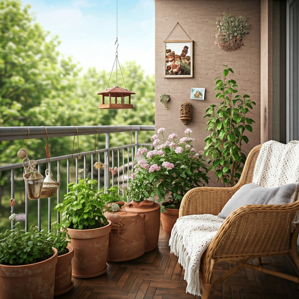 Sıcak Atmosfer Oluşturacak Balkon Dekorasyon Fikirleri Görsel 7